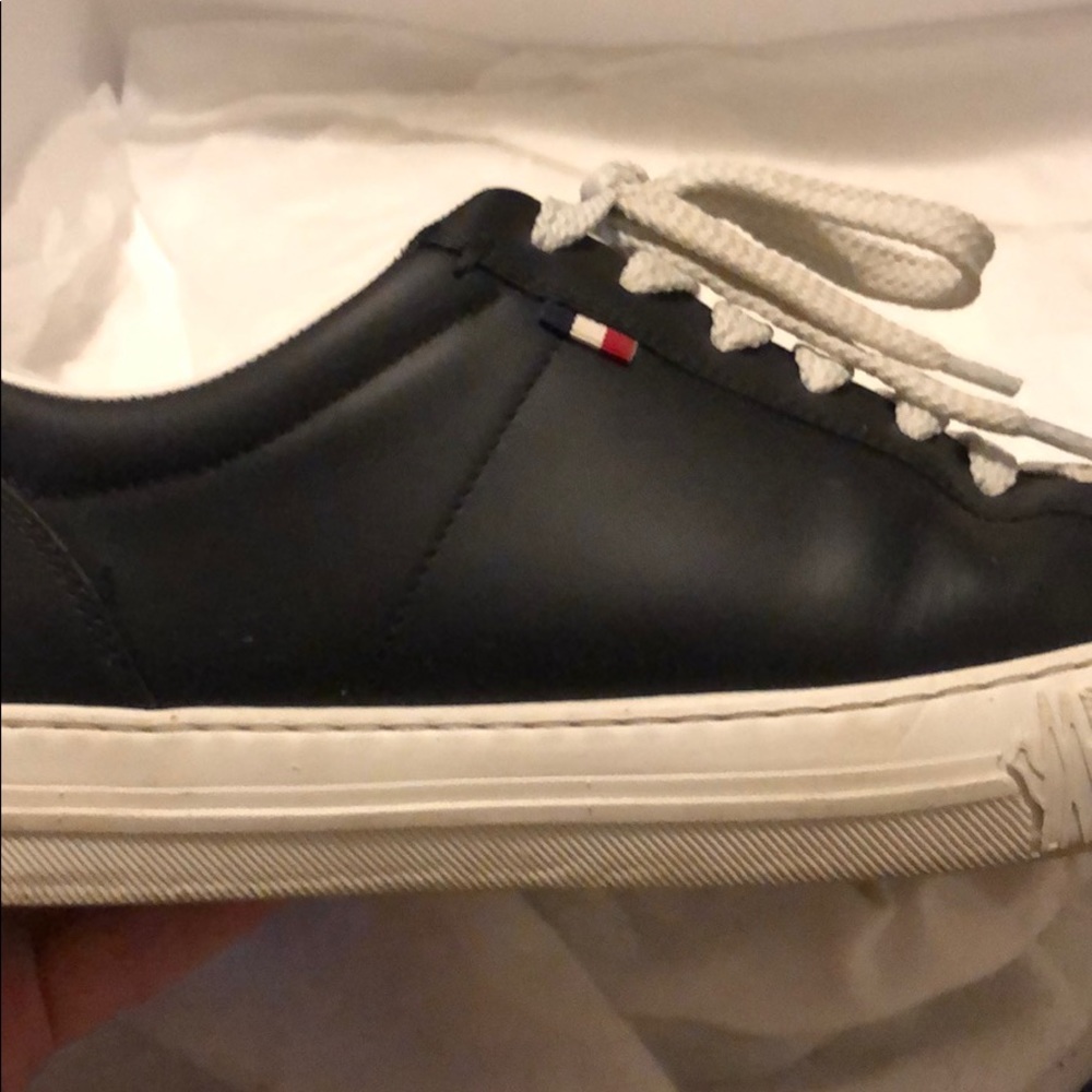 Moncler New Monaco leather sneakers